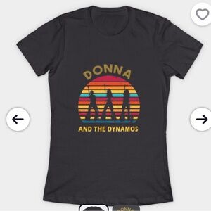 Donna and the dynamos retro tshirt from Mamma Mia‎